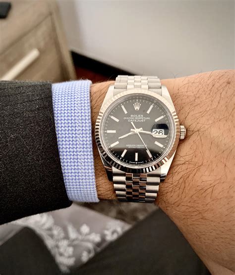 rolex datejust nero 36 mm|rolex datejust 36 best price.